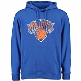 Men's New York Knicks Distressed Hoodie - Blue,baseball caps,new era cap wholesale,wholesale hats